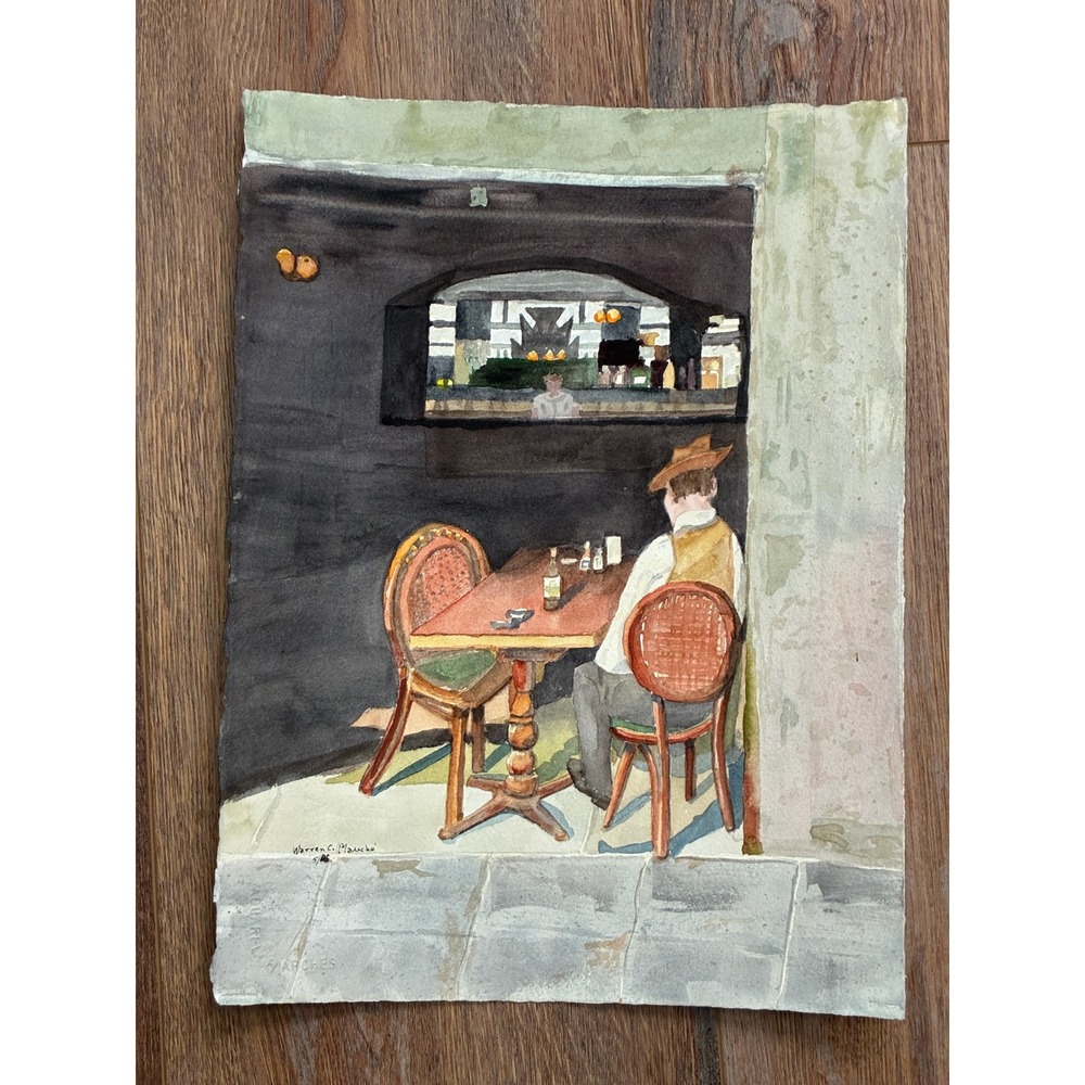 Napoleon House New Orleans Warren C Plauche Watercolor Painting 2006 Art
